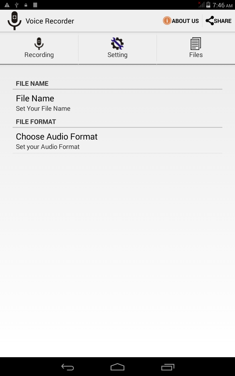 Voice Recorder App on Amazon Appstore