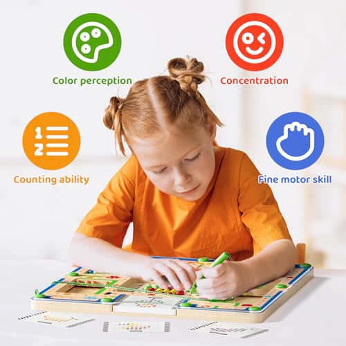 42% Off LADFAR Magnetic Maze Montessori Toy for Toddlers