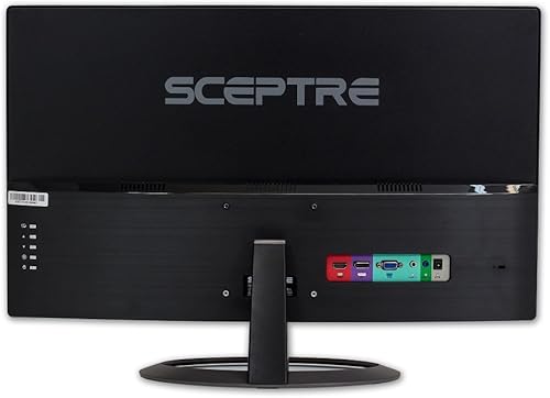 Miniatura 4 de Sceptre Monitor LED curvo de 27 pulgadas 75Hz Full HD 1080P HDMI DisplayPort VGA, altavoces VGA, metal cepillado ultrafino, curvatura inmersiva