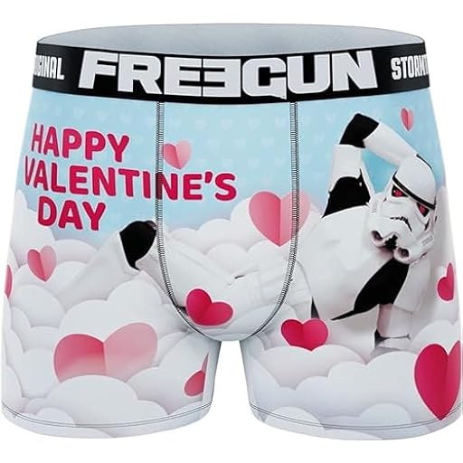FREEGUN L - Calzoncillo bóxer San Valentin Star Wars para Hombre Microfibra | Ya disponible en tu tienda friki favorita! En mundofriki.es!