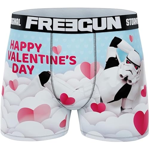 FREEGUN L - Calzoncillo bóxer San Valentin Star Wars para Hombre