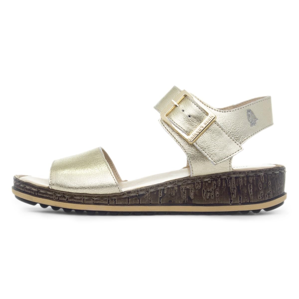 Hush Puppies Womens Ellie Sandal, Gold, 6 UK