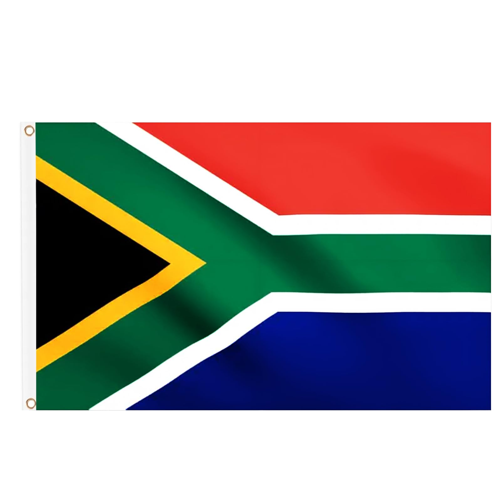 South African Flag 5ft x 3ft, Large South Africa Flags with Brass Eyelets for Sports Games Events Party Decorations
