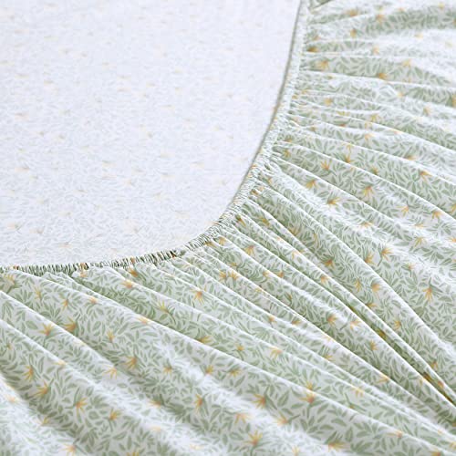 Image of Tommy Bahama - King Size Sheet Set, 100% Cotton Percale Bedding with a Crisp & Cool Feel, Bed Sheets with Matching Fitted Sheet & Pillowcases (Cool Zone Sage)