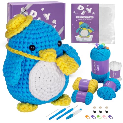 Image of Crochet Kit for Beginners Kids, Auoinge Beginner Crochet Kit for Adults