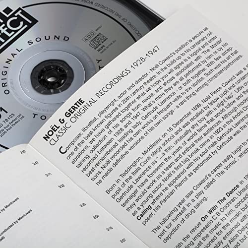 Noel And Gertie, Remastered: 2 Cd Set Show Music From The 20S 30S And 40S Noel Coward & Gertrude Lawrence. Restored Music From The Original Recordings By Past Perfect #TOP2