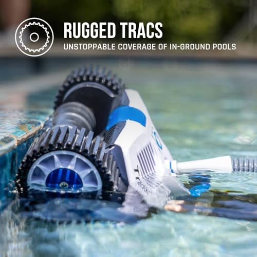 Image of Hayward TracVac Lightweight Automatic Suction Vacuum Cleaner for Inground Pools with Hose and Valve for Swimming Pool Maintenance, White