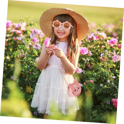 1set Cute Kitten Crossbody Bag with Flower Sunglasses Girls Handbag Purse Stylish Playful Design for for Cat3