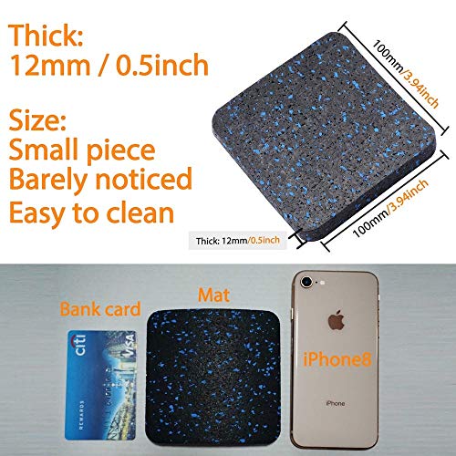 BestXD Treadmill Mat, Exercise Equipment Mat with High Density Rubber (3.94 X 3.94 X 0.5 inch) (6 PCS) - Thumbnail 5