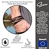 Simaru Designer Lederarmband – Wickelarmband für Herren & Damen aus pflanzlich gegerbtem Leder mit Edelstahl Magnet Verschluss – Made in Germany #4