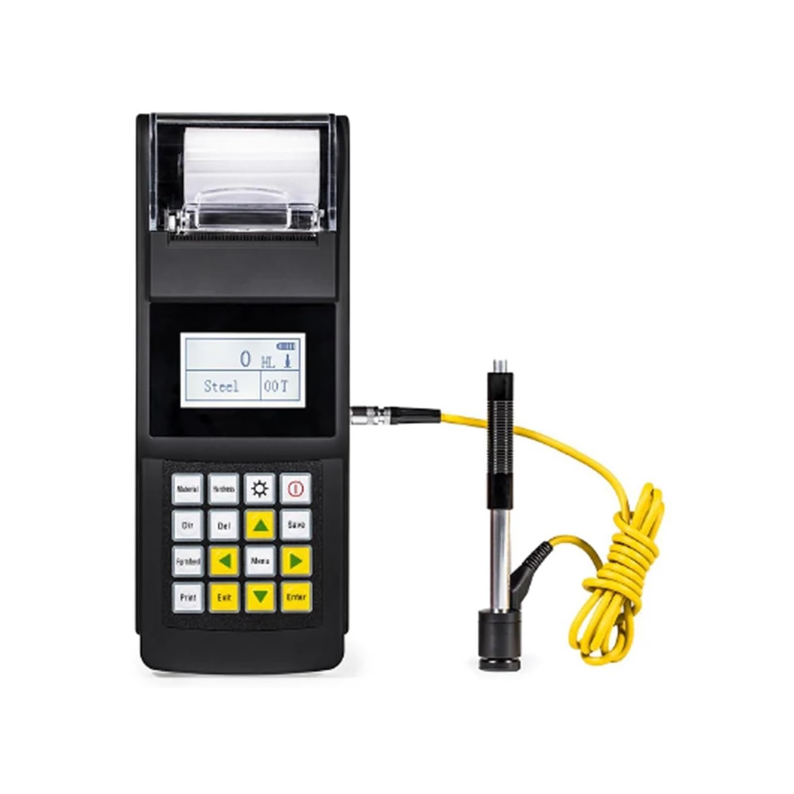 Medidor de dureza portátil Leeb140 con Impresora térmica incorporada, Memoria de 600 Grupos y batería Recargable