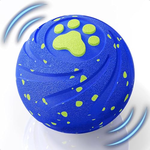 Interactive Dog Toys Balls Moving - Smart Automatic Bouncing Interactive Dog Ball Durable Pet-Safe E-TPU Material IPX7 Waterproof Anti Boredom Dog Toys to Keep Them Busy for Large and Small Dogs