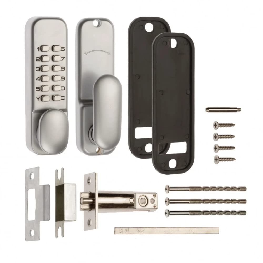 ERA Mechanical Digital Door Lock with Holdback - Satin