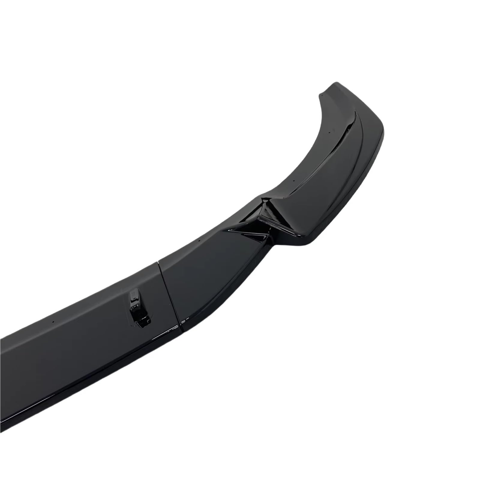 Coche Alerón Delantero Separador Labios Parachoques Delantero Color Negro Brillante 3 Piezas para Q3 MK2 F3 Sline Sportback 2,0 TDI 19-24 Kits Carrocería Frontal Spoiler Labio