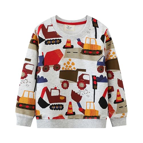 Boys Sweatshirts Casual Sweatshirts Cotton Sweatshirts Long Sleeve T-shirts Crew Neck Cartoon Tops for Boys-15