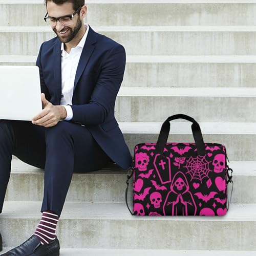Bolso Laptop Crossbody 15.6" Estampado Rojo miniatura 3