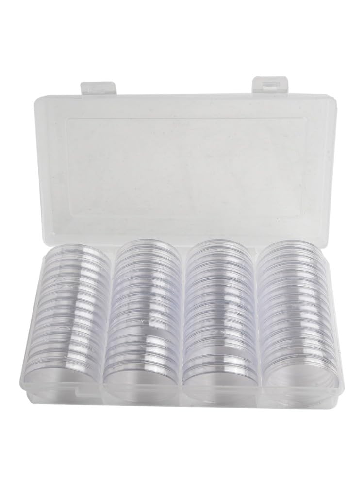 Capsules de pièces en plastique transparent pour la collecte et la
