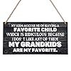 My grandkids are my favorite wooden sign grandparents gift 5×10 rustic home decor farmhouse sign mothers day gift fathers day gift a23  urban country home decor