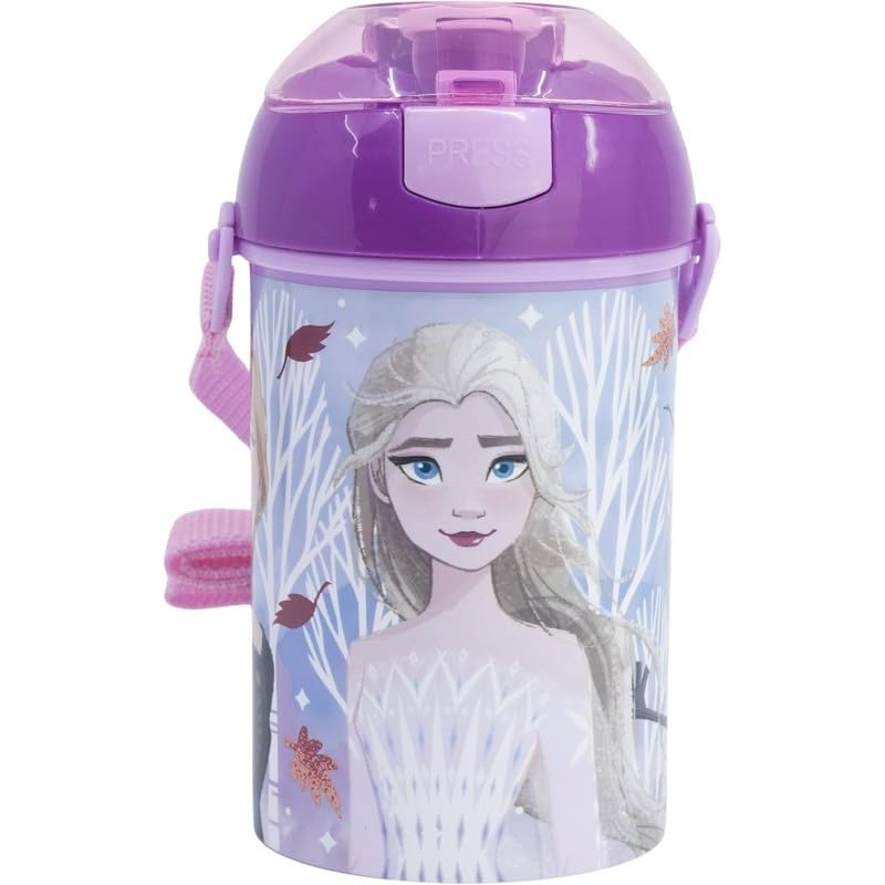La Reine des Neiges Bouteille d'eau automatique - Bouteille Pop Up 450 ml (Frozen Pop Up Bottle)