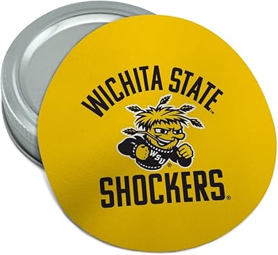 Wichita State Shocker Round Rubber Non-Slip Jar Gripper Lid Opener