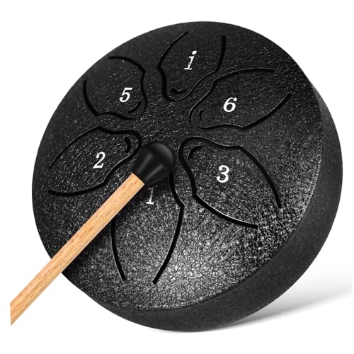 BESPORTBLE Ethereal Rain Drum Notes Tongue Drum for Outdoor Use Portable Percussion Instrument Durable Construction Easy to Learn for All Ages Includes Bag