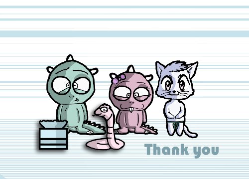 Blue Sky Interactive - Tarjeta de agradecimiento (6 unidades), diseño con texto en inglés"Just to say thank you"