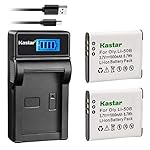 Kastar-Battery-X2-LCD-Slim-USB-Charger-for-Olympus-LI-50B-Li50B-and-SZ-10-SZ-12-SZ-15-SZ-16-HIS-Sz-20-SZ-30MR-SZ31MR-iHS-TG-610-TG-630-HIS-TG-810-TG-820-TG-830-TG-860-HIS-XZ-1-XZ-16-iHS-SP-810UZ