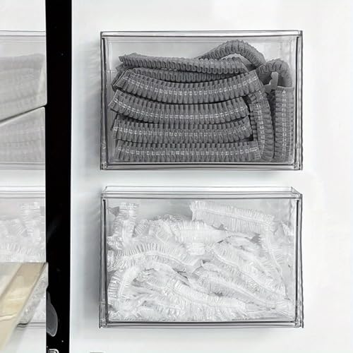 Solution gain de place avec la boîte de rangement adhésive transparente pour porte - 6