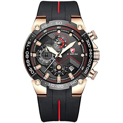 Affute Men's Waterproof Chronograph Watch Cover