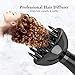 Berta Hair Dryer, 1875w Professional Salon Ionic Blow Dryer 4 Accessories with Nozzle/ Diffuser/ Comb Attachment, AC Motor Hair Dryer (Black)