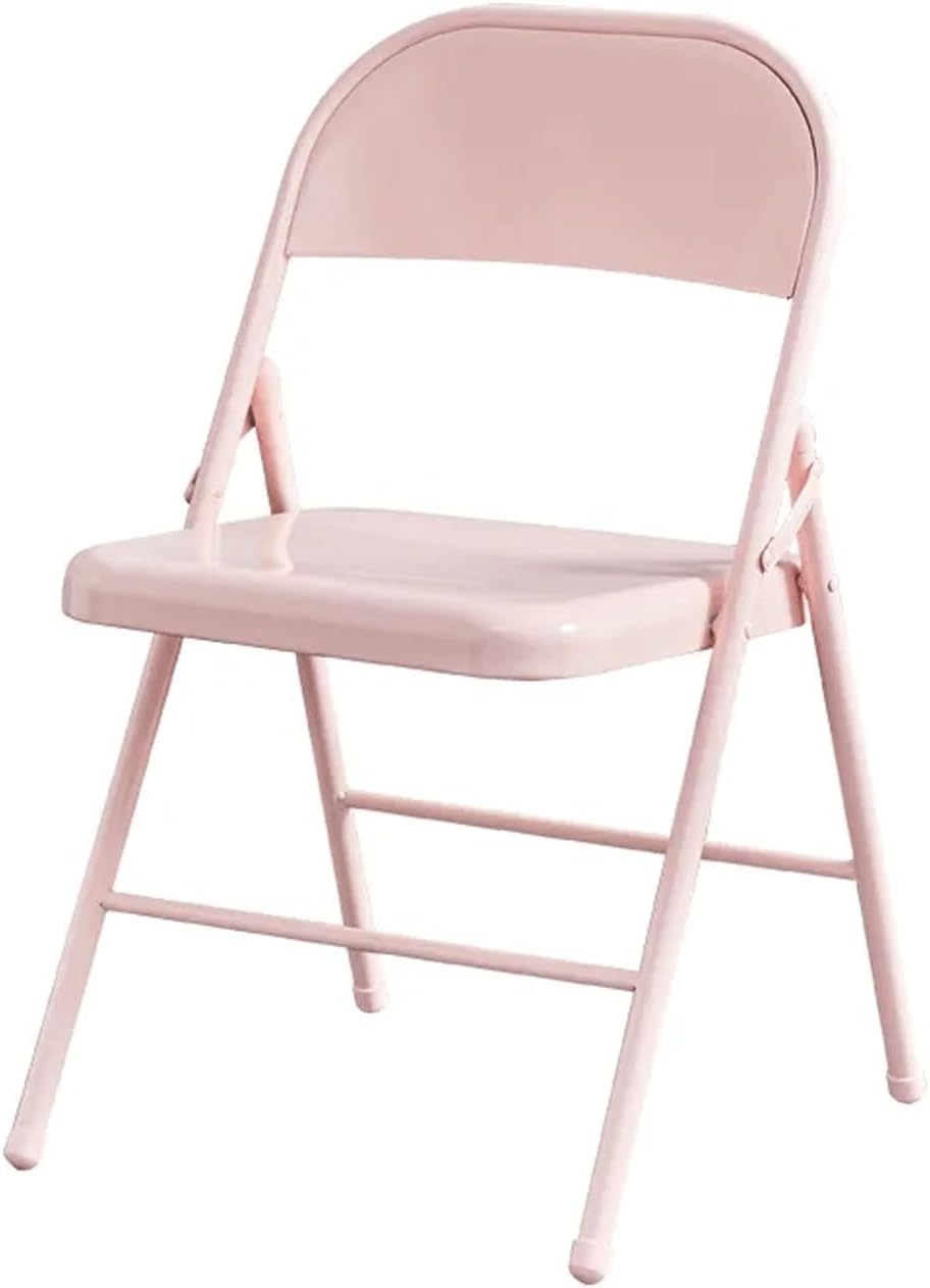 Folding Chair Indoor Outdoor Portable Stackable Commercial Seat Yard Garden Events Office Wedding Party Picnic Kitchen Dining Camping Chair (Color : Red)