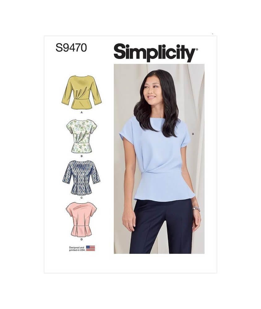 Débardeur pour femme Simplicity SS9470R5 avec coupe fluide taille 42-50