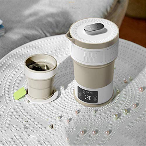 Hervidor eléctrico plegable portátil 0.6L verde miniatura 4