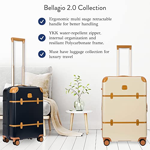 Bric's Bellagio 2.0 Spinner Trunk- 27 Inch - Luxury Bags For Women And Men - Tsa Approved Luggage - Cream #TOP3