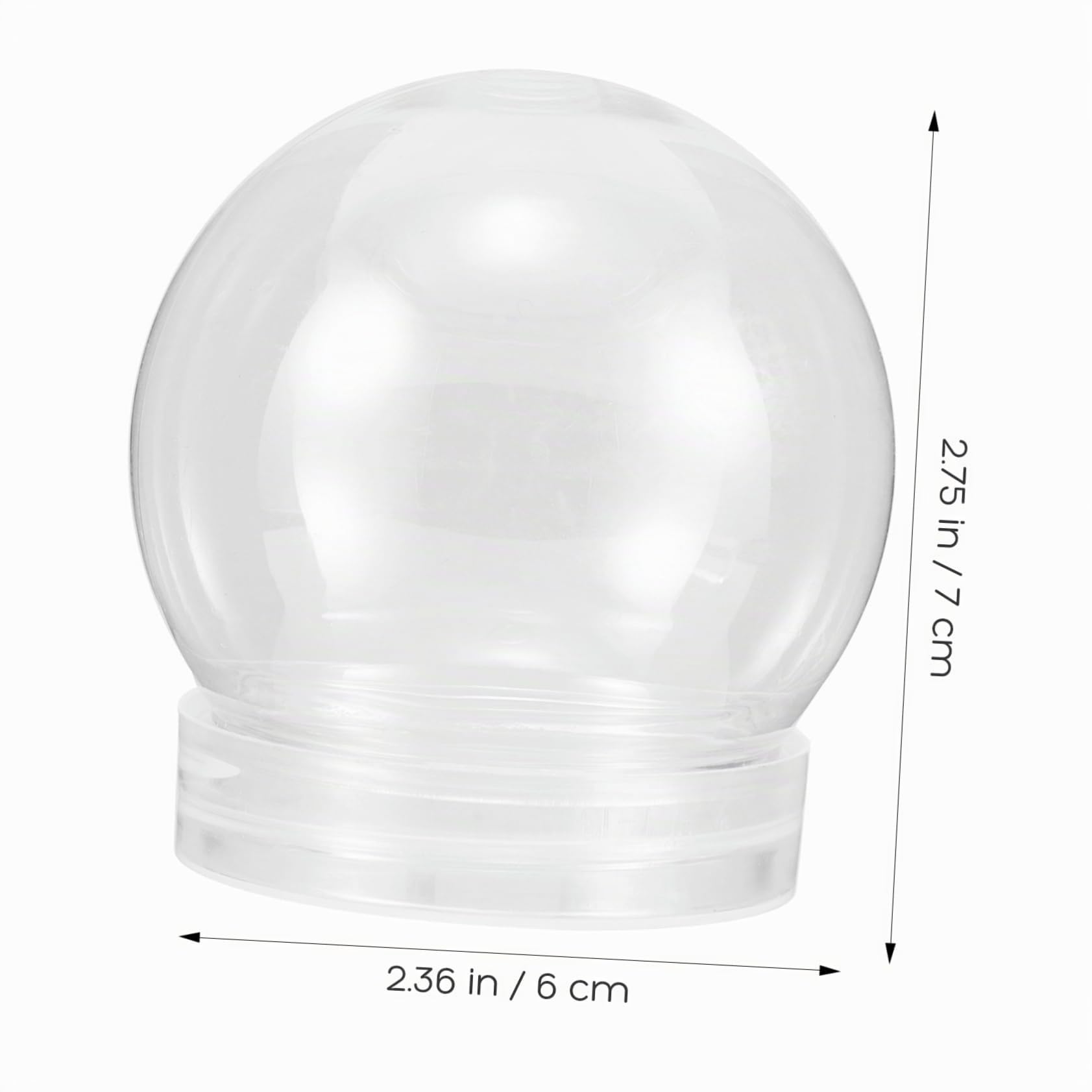 BESTOYARD 10stücke DIY Transparente Wasser Kugeln Leere Schneekugeln Für Bastelprojekte Für Weihnachten Dekoration Und Kreative Ideen Praktisch Und Leicht Zu Reinigen