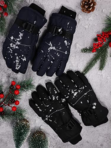 Cooraby 2 Packs Kids Winter Ski Gloves Thick Warm Snow Gloves Waterproof Unisex Mitten Gloves For Girls Boys #TOP4