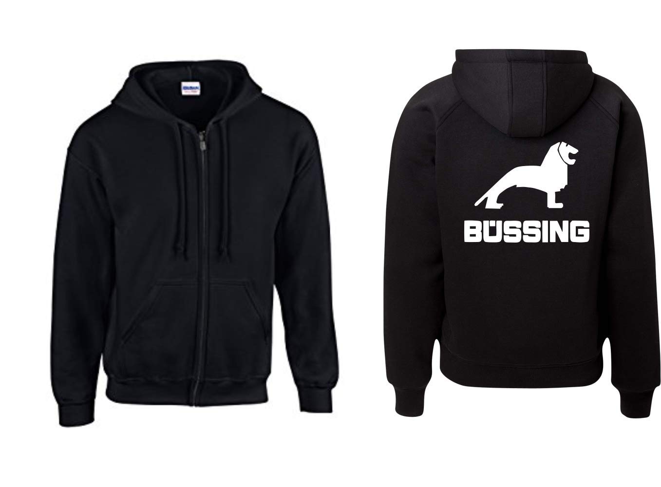 Textilhandel Collegejacke Büssing - Baumwolle Mix Mit Druckknopfverschluss