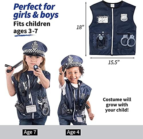 Born Toys Police Costume For Kids & Police Toys For Kids Ages 3-7 for Role Play and Kids Dress Up & Pretend Play 2 513v1lrGuDS. AC