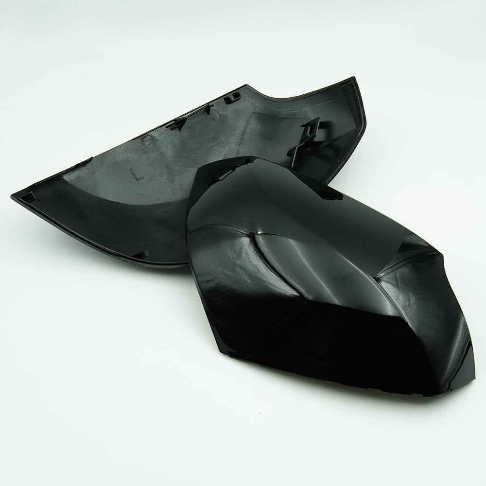 Tappi per Specchietti Nera, Copri Specchietto Retrovisore Auto Coppia Calotte Specchio Destra + Sinistra Sostituzione per Renault Megane MK3 2008-2016