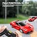 YYC 1:24 Scale Remote Control Car for Ferrari, Model RC Cars for LaFerrari with 2.4GHz, Electric Sport Racing Hobby Vehicle Gift for Adults, Kids, Boys, Girls - Red