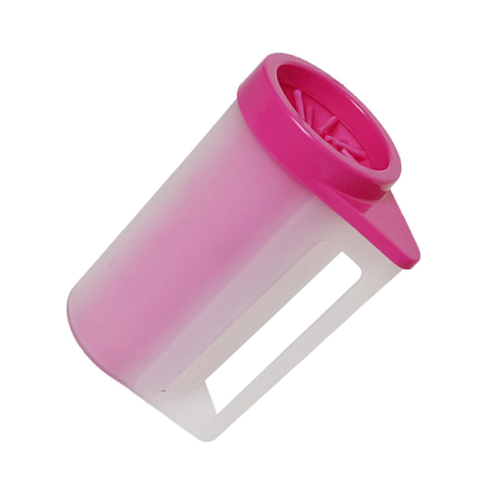 osiuujkw Portable And Practical Pet Foot Cleaner For Convenient Lightweight And Portable PP Portable Dog Paw Cleaner Handle, Pink L
