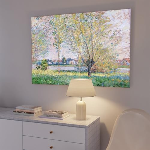 Impression sur toile The Willows de Claude Monet tableau 30x45cm - 7