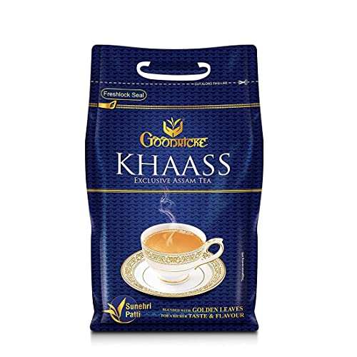 Image of Goodricke Khaass Assam Tea - 1 Kg (Pack of 5) | 100% Assam Chai with Golden Leaves | Premium Tea | Assam CTC Tea | Chai Patti