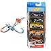 Hot Wheels Track Builder Mega Stunt Box & 01806 5er Pack 1:64 Die-Cast Fahrzeuge Geschenkset, je 5 Spielzeugautos, zufällige Auswahl, ab 3 Jahren