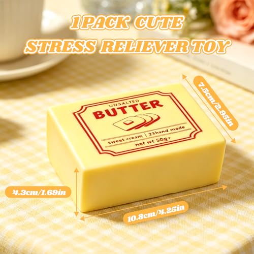 Image of Squeeze Butter Toy, Butter Squishy Slow Rising Squishy, Stress-Relief Squeeze Ball, Stress Balls for Adults for Office or Party,Favor Classroom prizes