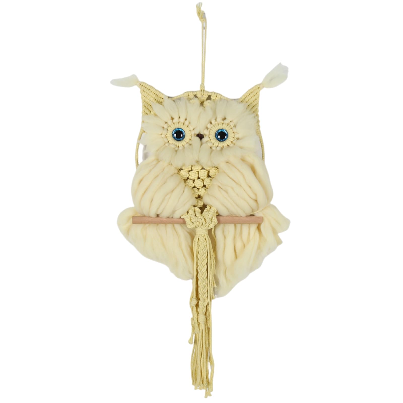 Xinsheinelry Artistic Owl Cotton Tapestry, Hand Woven Wall Hanging for or Apartment Decors Ornament