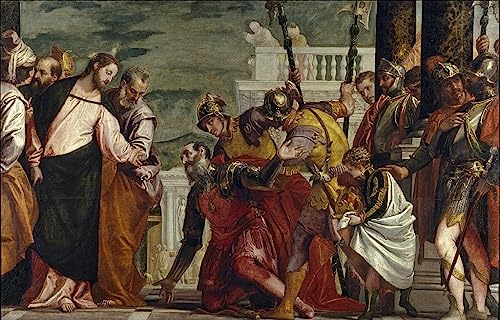 Toile Jésus guérissant le serviteur de Veronese pour mur vide de chambre