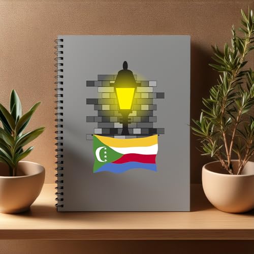 Carnet de Notes Comoros Street Lamp Bricks A5 Ligné pour Fournitures de Bureau, Lot de 20 Pièces