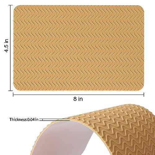 Image of Anti-Slip Shoe Grips Pads, Silicone High Heel Insole Protectors, Beige, 2 Pairs, Women's High Heel Wearers