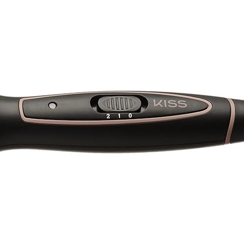 Miniatura 11 de KISS Rizador 5 en 1, juego de varita rizadora de cerámica de turmalina intercambiable con 3 clips de peinado y 2 varitas, 2 ajustes de calor, guante